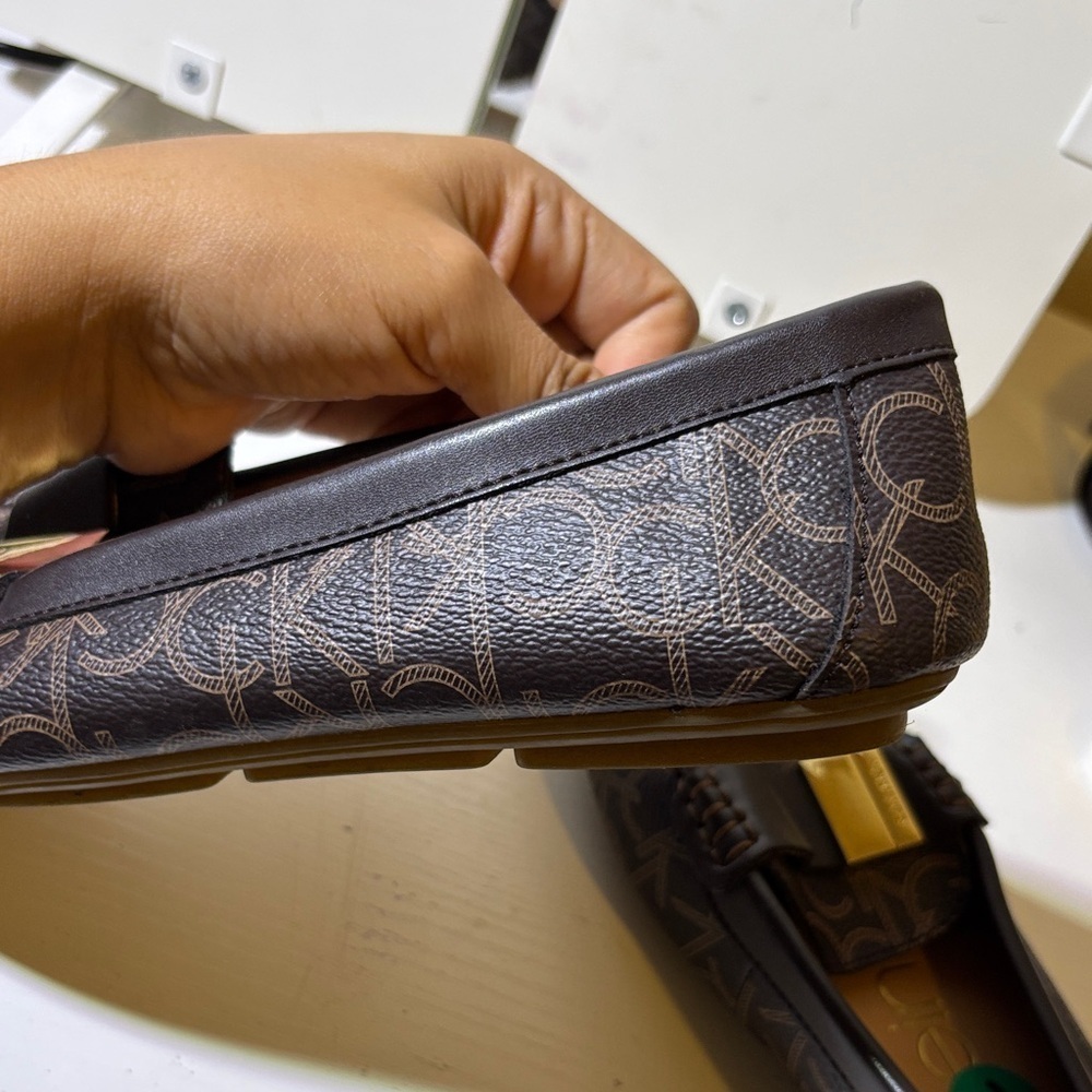 Calvin Klein Signature Brown Loafers - Picture 5 of 8